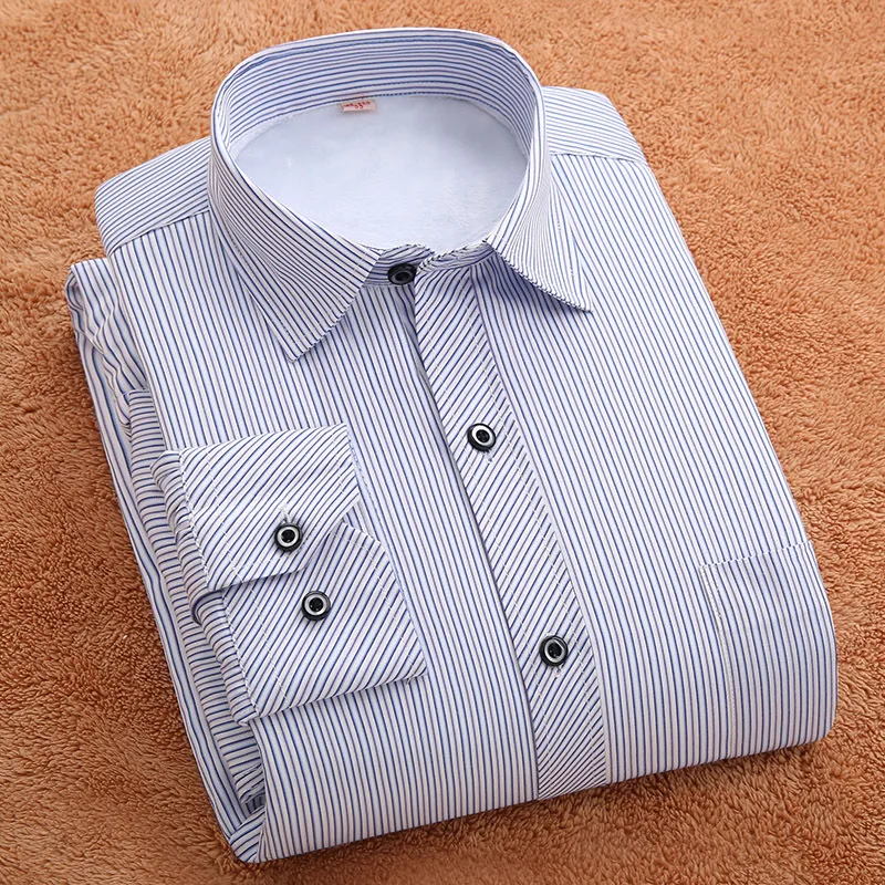 Мужская рубашка теплая с длинным рукавом|shirt men plaid|striped mens shirtscasual shirt |