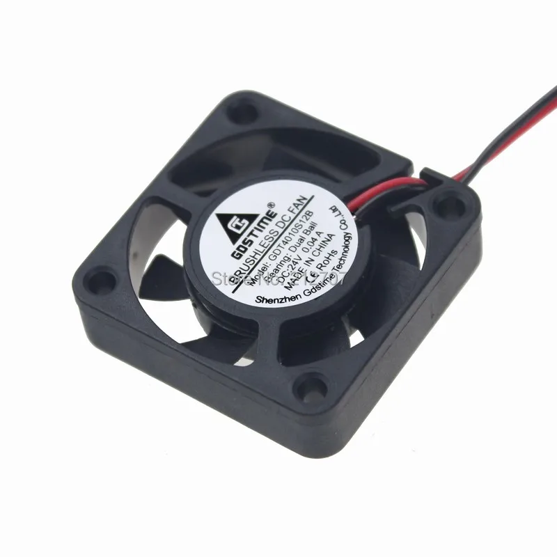 Цельнокроеное платье Gdstime 4010 40 мм 40x40x10 мм 24V 2Pin шариковый подшипник DC охладитель воздуха небольшой вентилятор охлаждения для 3D принтер Часть