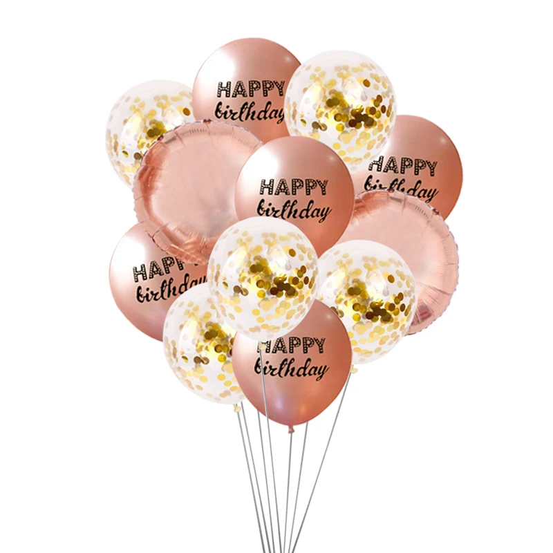 Chicinlife Rosegold 0-9 цифры шар с днем рождения сердце шар взрослых юбилей 1st украшения для свадьбы и дня рождения поставки