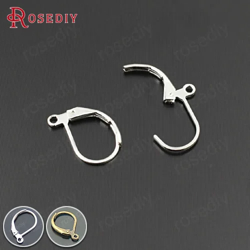 Медные серьги с имитацией родия 40 шт. 14*10 мм|earrings ceramic|copper findingsearrings leopard |
