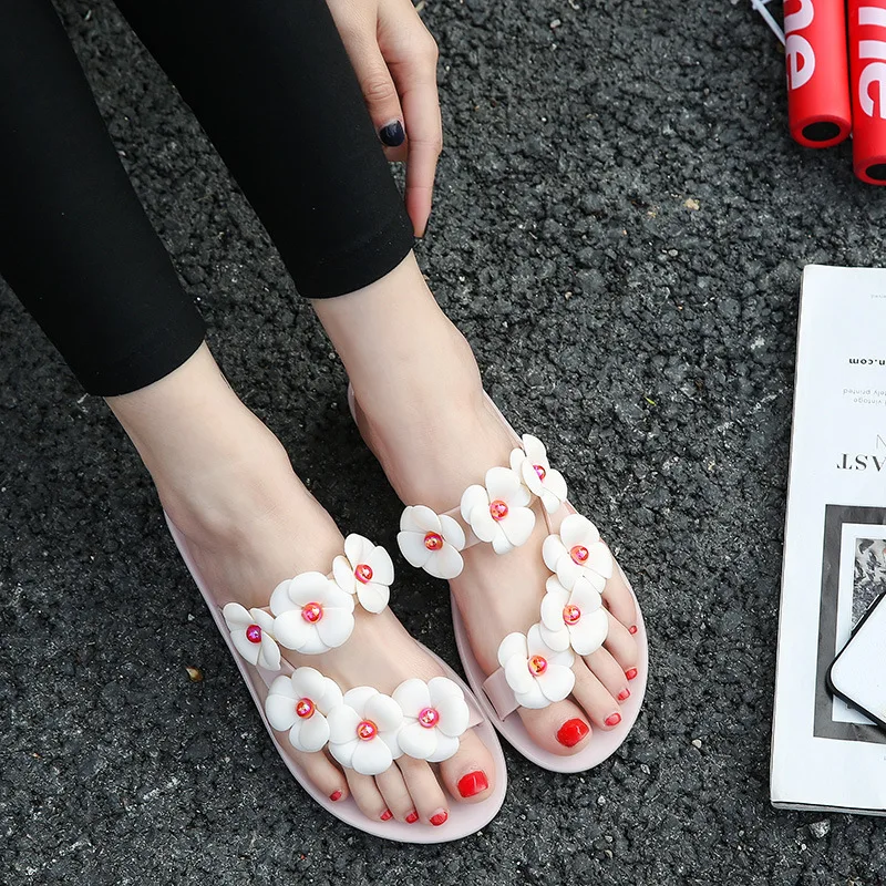 2017 New Summer Flowers Flip Flops Sandals | Обувь