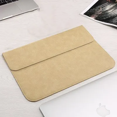 Khaki Новая роскошная сумка для ноутбука Macbook Air 13 Touch ID Pro 13 11 12 15 чехол для Xiaomi 13,3 15,6 чехол для ноутбука - Цвет: Khaki