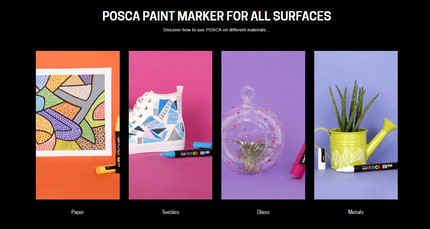 1 шт., Uni Posca PC-3M, 0,9-1,3 мм, средний тонкий наконечник пули, перо, маркер, ручка для ткани, металлическое стекло, рисунок, краска, настройка