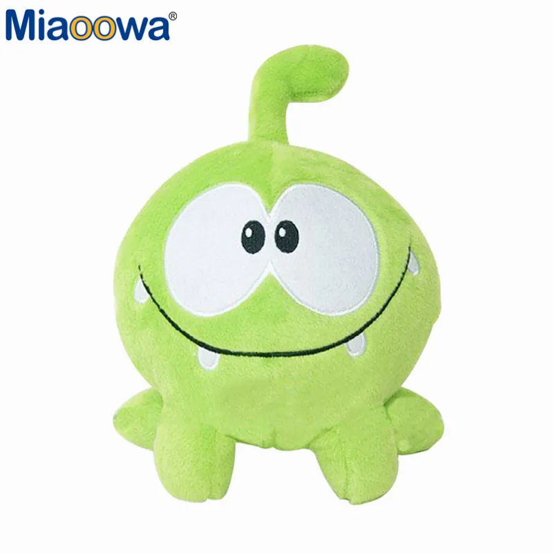 1 шт. 20 см зеленая лягушка Kawaii Om Nom лягушка плюшевая мягкая хлопковая плюшевая резиновая игрушка для детей