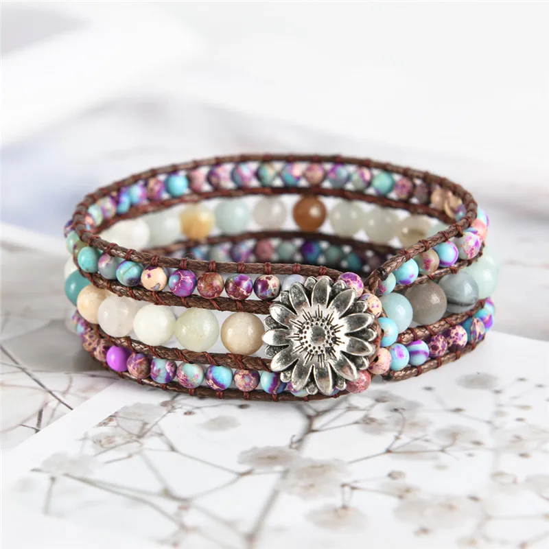 Женские дизайнерские стандартные браслеты-манжеты в винтажном богемном стиле