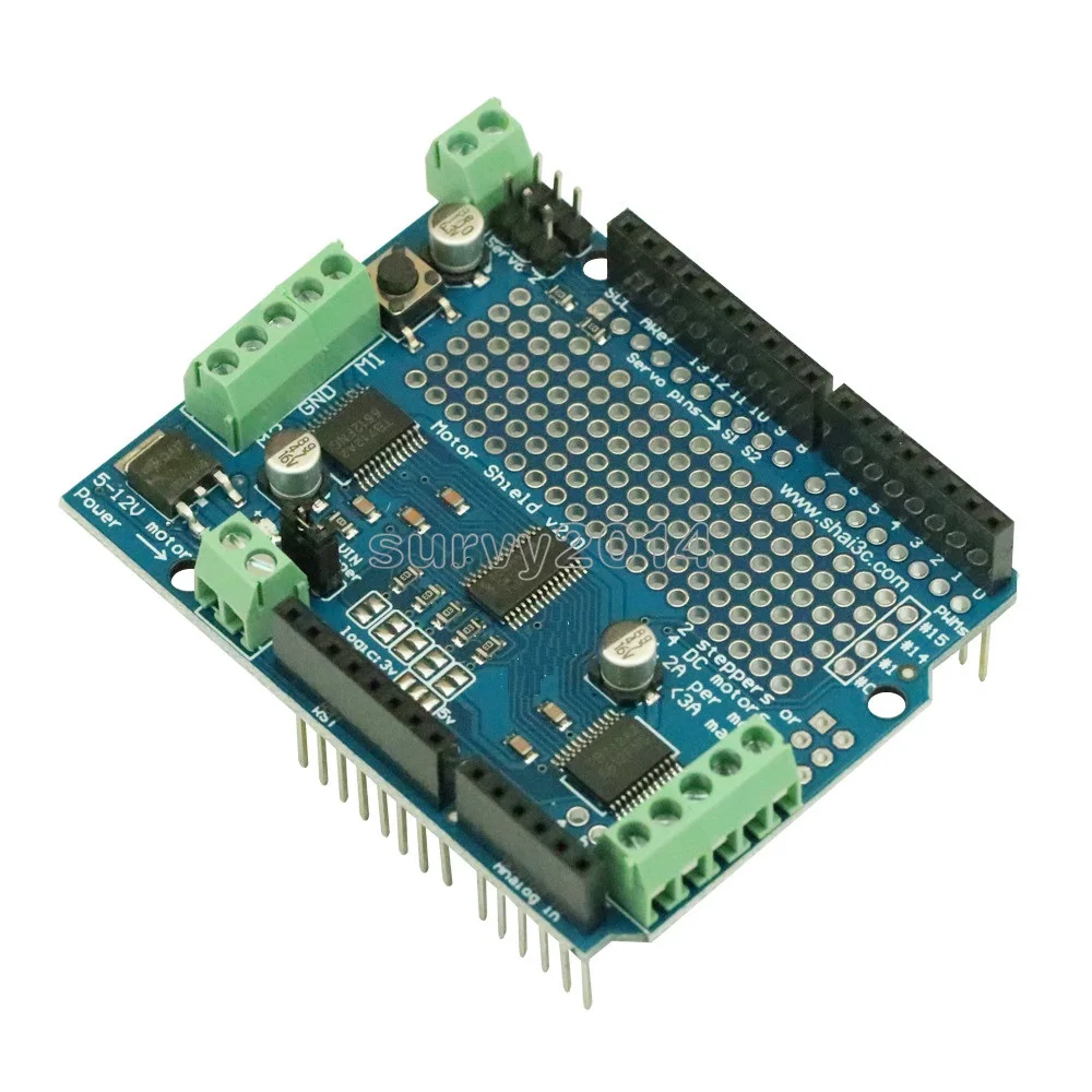 Стандартный шаговый двигатель IIC I2C TB6612 Mosfet PCA9685 PWM сервопривод щит V2 для Arduino Robot Uno