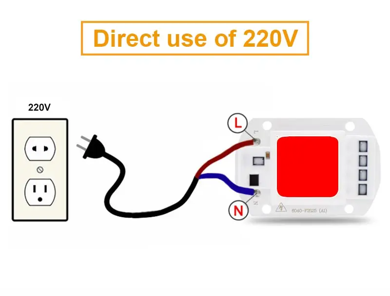Синий COB светодиодный чип-лампа Smart IC 20 Вт 30 Вт 50W220V СВЕТОДИОДНЫЙ матричный диодный массив для прожекторов Прожектор уличный прожектор