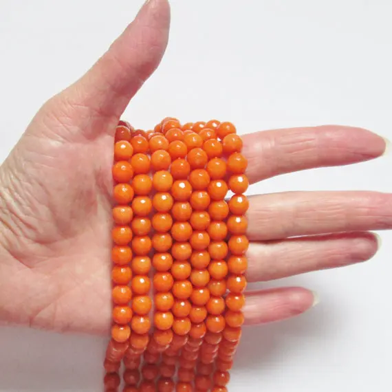 10 мм граненые манго Танго кварца-круглые цветные кварцевые бусины полу