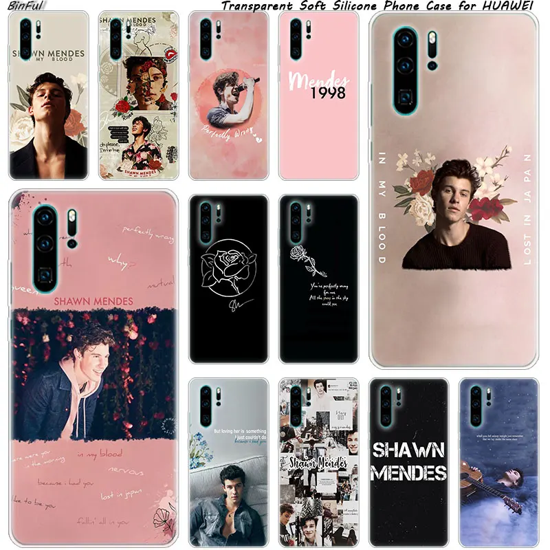 Мягкий силиконовый чехол с Шоном мендесом 98 Для Huawei P30 P20 Pro P10 P9 P8 Lite 2017 P Smart Z Plus 2019