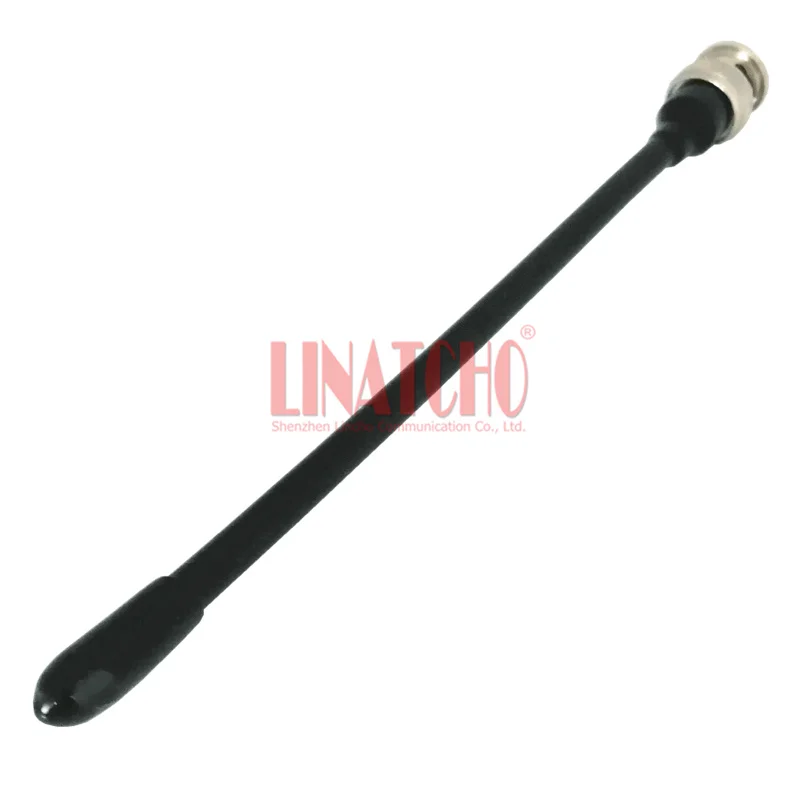 UHF band 400 470 MHz Черный Гибкий пружинный IC V8 tk 308 walkie talkie ham Радио bnc Мужская антенна|uhf