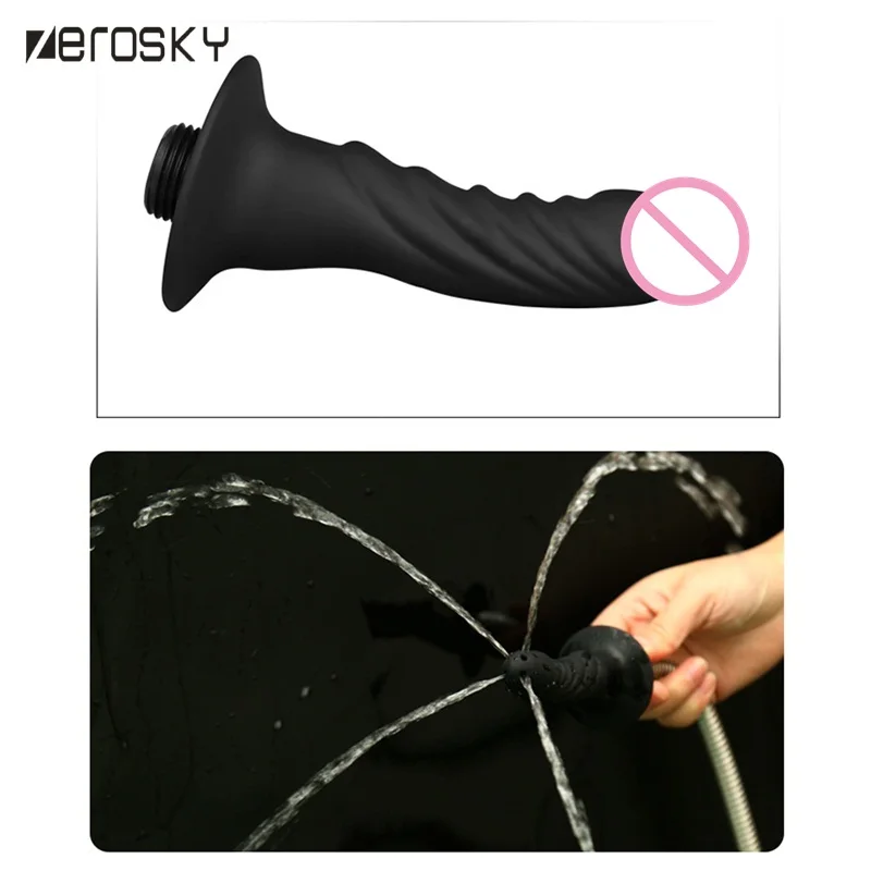 Zerosky силиконовые насадки анальные трубки для кишки клизма вагинальная краска