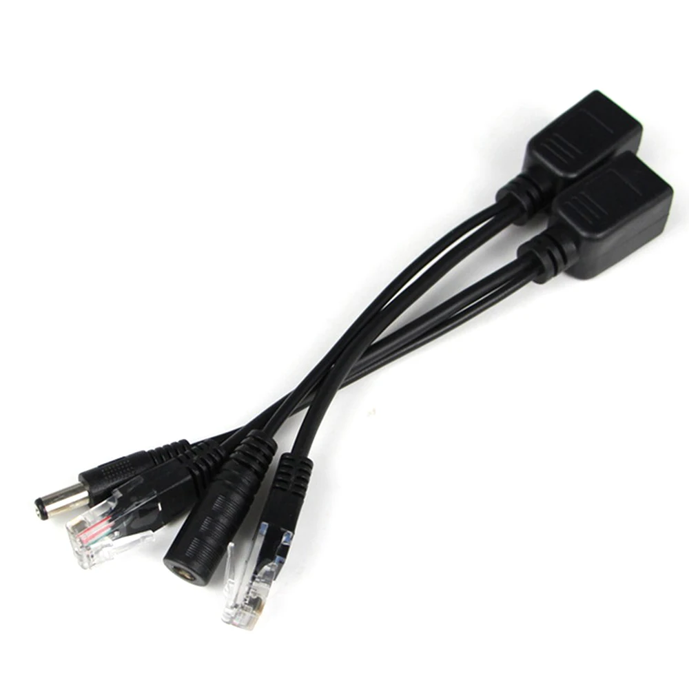 Кабель POE 2 шт. Пассивный адаптер Power Over Ethernet разветвитель инжектор модуль питания