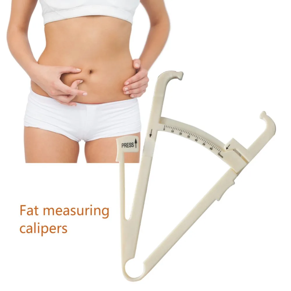 Body Fat Caliper Tester Fitness Analyzer Measuring Charts Keep Health Slim Clamp Foldable Measurement Tool for Men Women | Инструменты