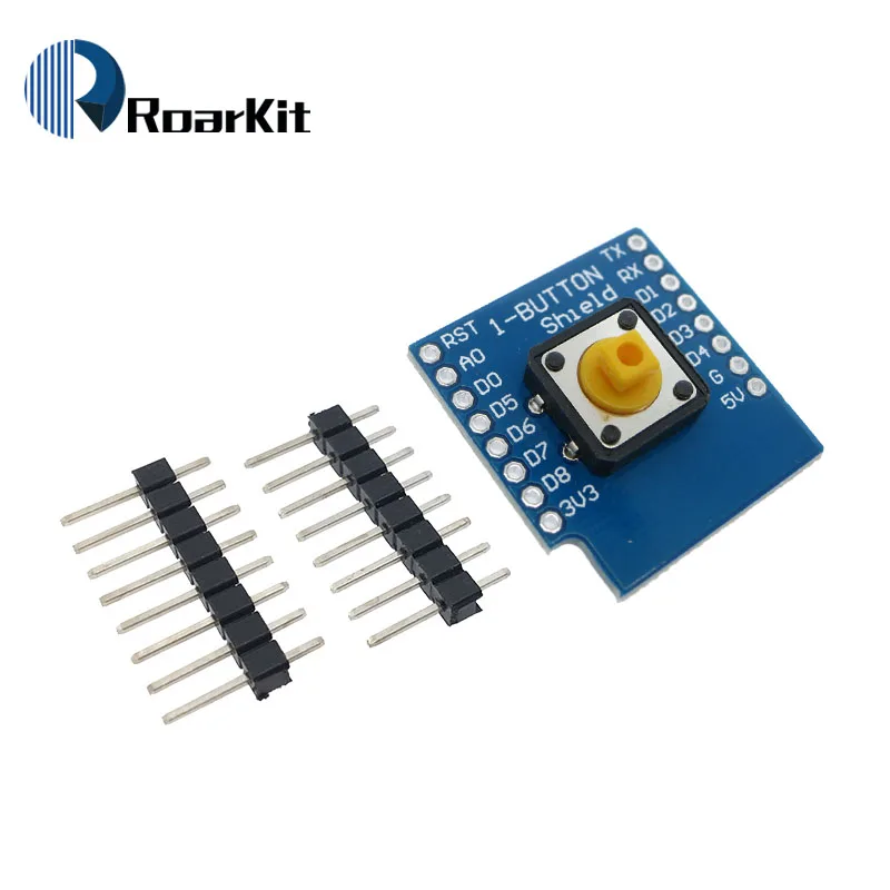 ESP8266 D1 Mini Pro WiFi макетная плата NodeMcu WS2812 RGB DHT11 DHT22 AM2302 реле DS18B20 BMP180 мотор для WeMos DIY Kit - Цвет: Button