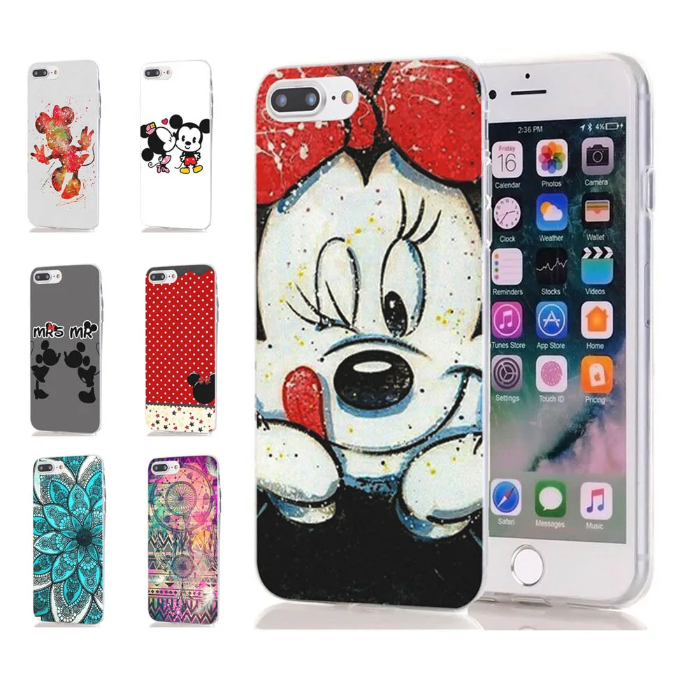 MLCRIYG мягкий чехол для телефона iPhone 6 6S Plus 7 7Plus 8Plus X TPU цветной с рисунком мандары