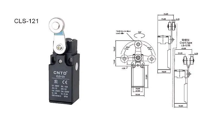 4Pcs/Lot Top Quality Original CNTD CLS-121 Limit Switch/Micro Switch Ui 380V Ith 10A Economical &amp plastic type | Автомобили и