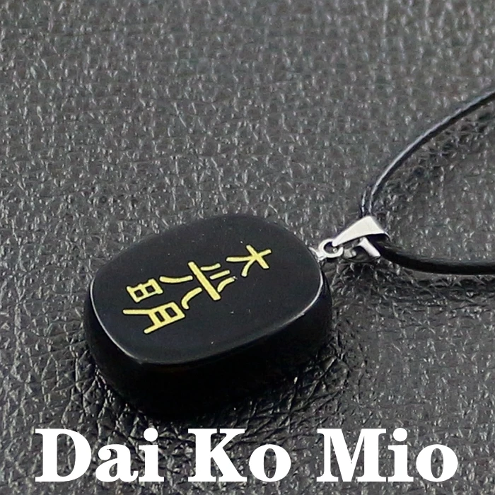 DaiKoMio 03 Горячая Распродажа ожерелье из натурального хрусталя лазурит полный комплект энергетического камня подвесной рейки чакры колье - Окраска металла: DaiKoMio 03