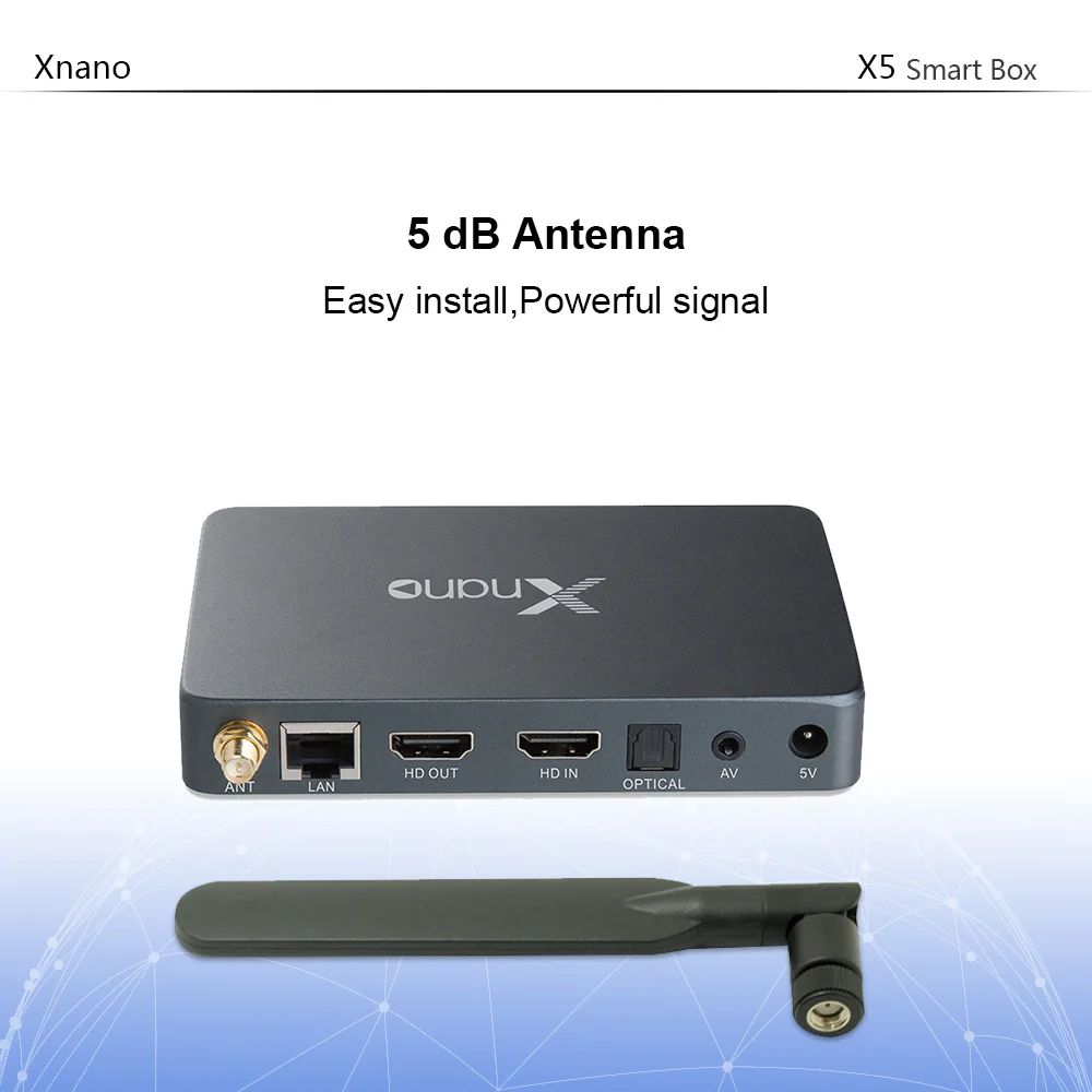 Xnano X5 Android 6,0 RTD1295 Smart tv Box DDR4 2 Гб 16 Гб поддерживает SATA 3,0, DVR, Dolby Digital, DTS Dual wifi телеприставка