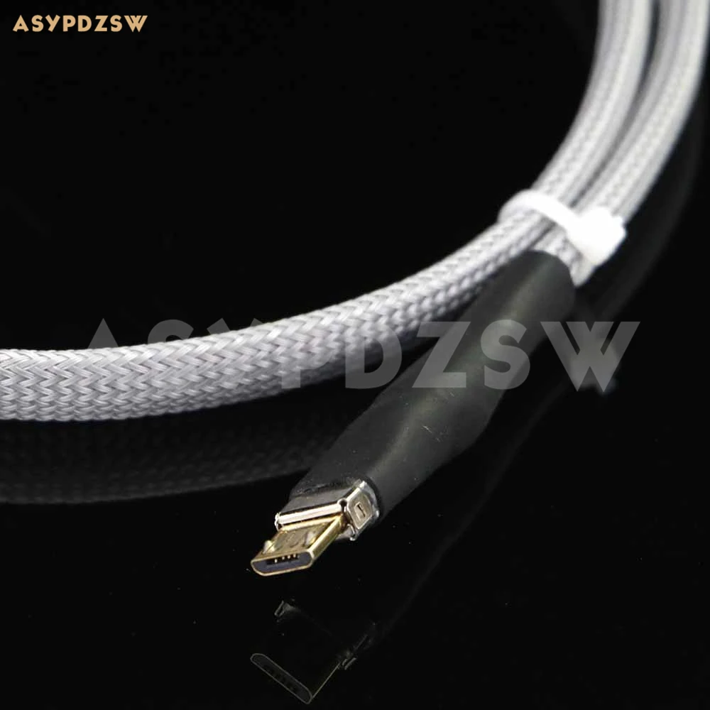 Высокое качество DIY 4N стерлингового серебра аудио высокой четкости(1 метр) USB микрокабель для передачи данных для Android