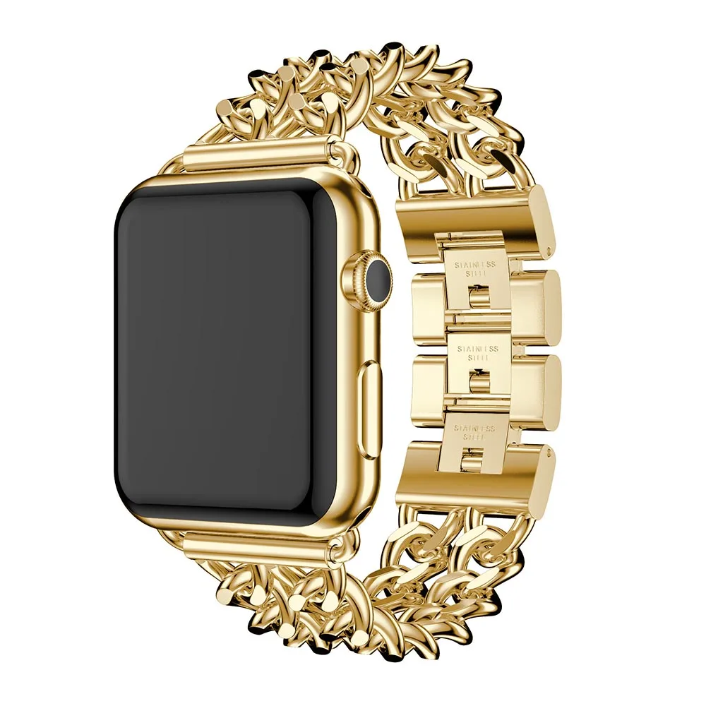 Для ремешки для часов iwatch серии 4 3 2 1 группа 42/44 мм ремешок для Apple Watch нержавеющая сталь Группа 38/42 Замена классический ремешок для часов