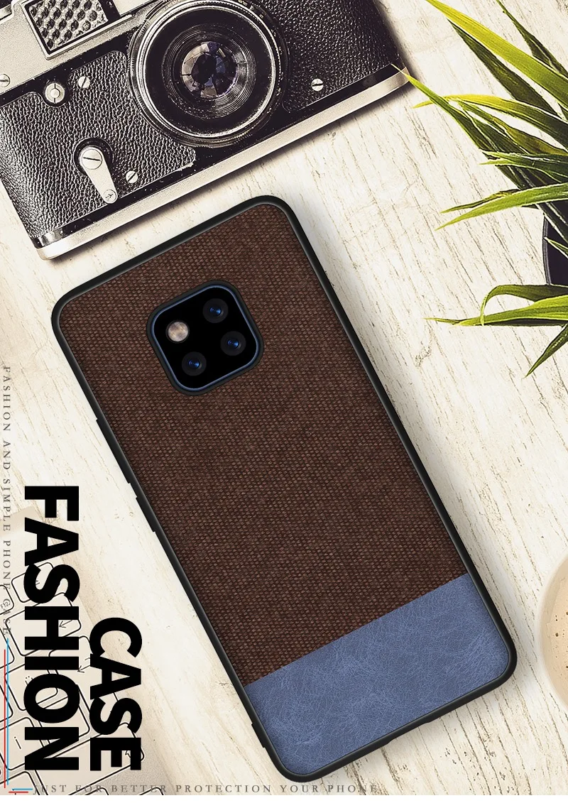 style 06 Для huawei mate 20 Pro Чехол Мягкий силиконовый край+ твердая ткань текстура защитный чехол на заднюю панель для huawei mate 20 20pro mate 20 - Цвет: style 06