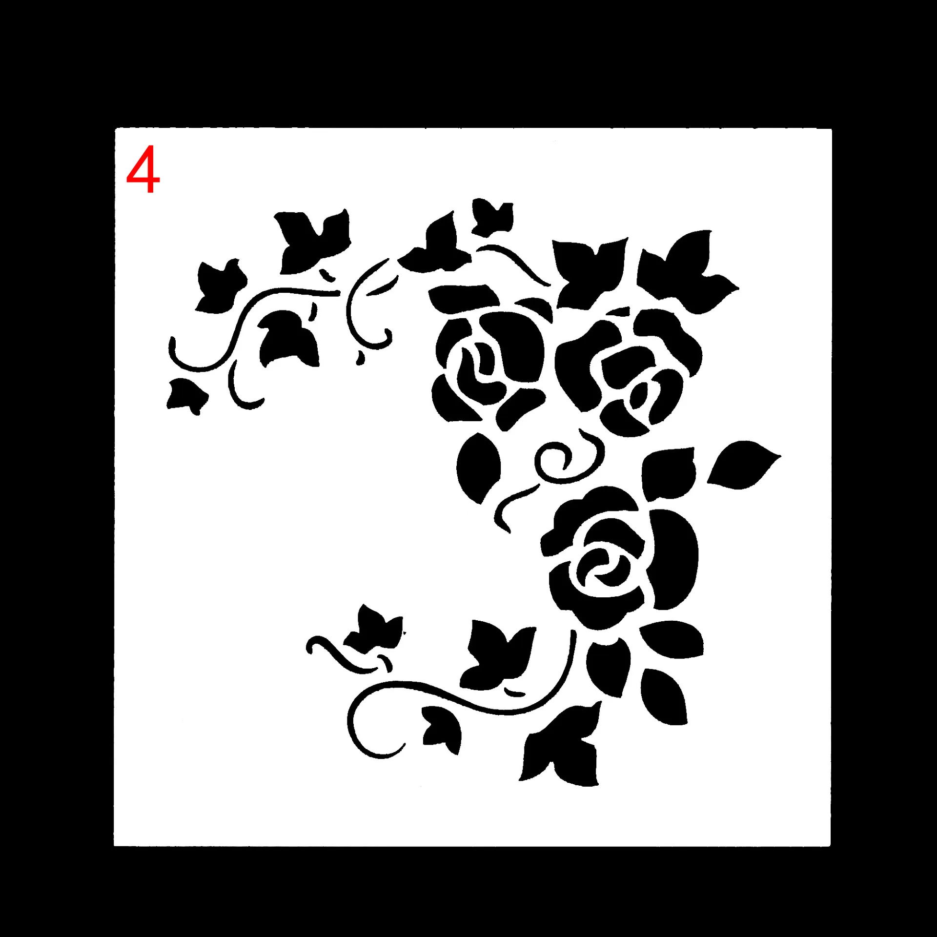 

9Pcs/Set 13cm Valentine Lover Rose Flower DIY Layering Stencils Painting Scrapbook Coloring Embossing Album Decorative Template