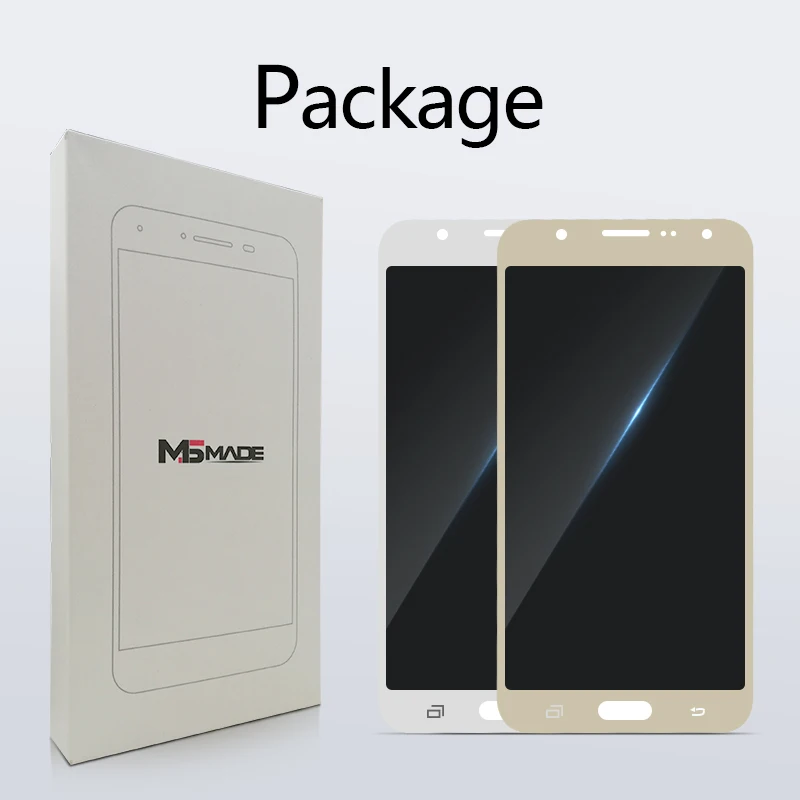 J7 Super AMOLED для samsung Galaxy J7 J700 J700F J700H ЖК сенсорный экран дигитайзер дисплей в сборе Запчасти