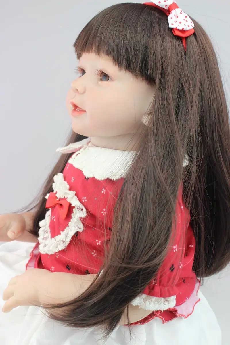 NPKCOLLECTION 70 см 80 дюймов силиконовая кукла для новорожденных Реалистичная большого