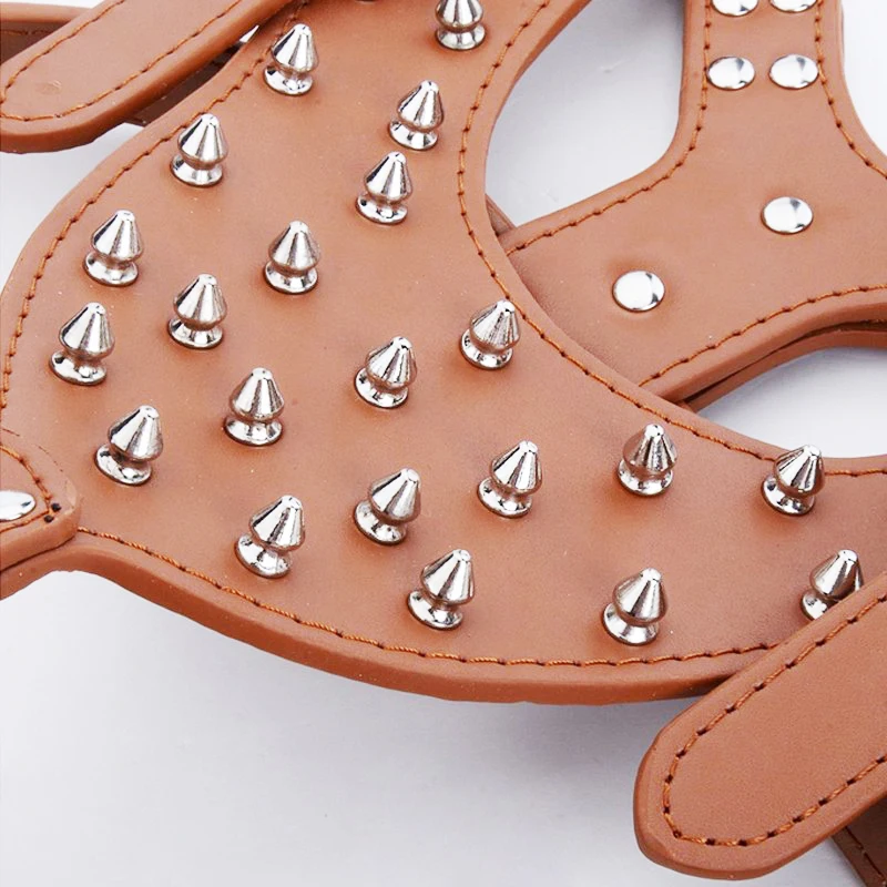 Крупная собака цинковый сплав заклепки Шипованная стая портупея для собаки