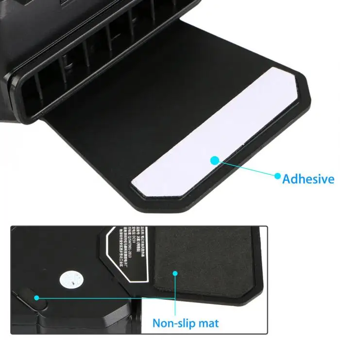 Игровой Стиль Мини Вакуумный извлечение воздуха USB охлаждающая подставка кулер вентилятор для ноутбука ПК QJY99