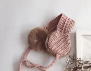 pink Детский зимний шарф в Корейском стиле, шарфы для маленьких девочек, утепленный детский шарф с подкладкой, теплый шарф для ребенка - Цвет: pink