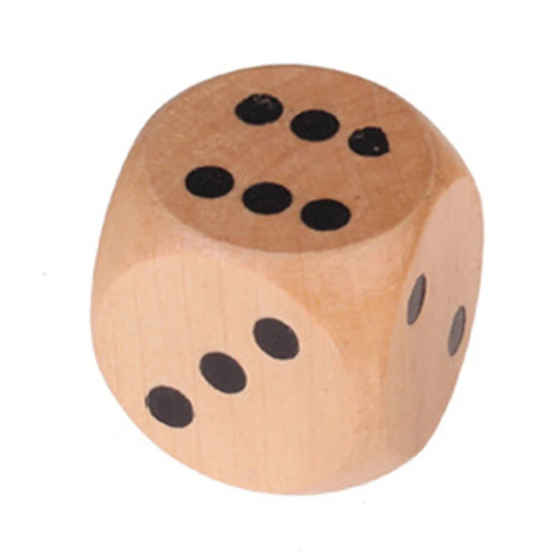 Настольные кубики игра Настольный легкий вес деревянные точки Круглый уголок