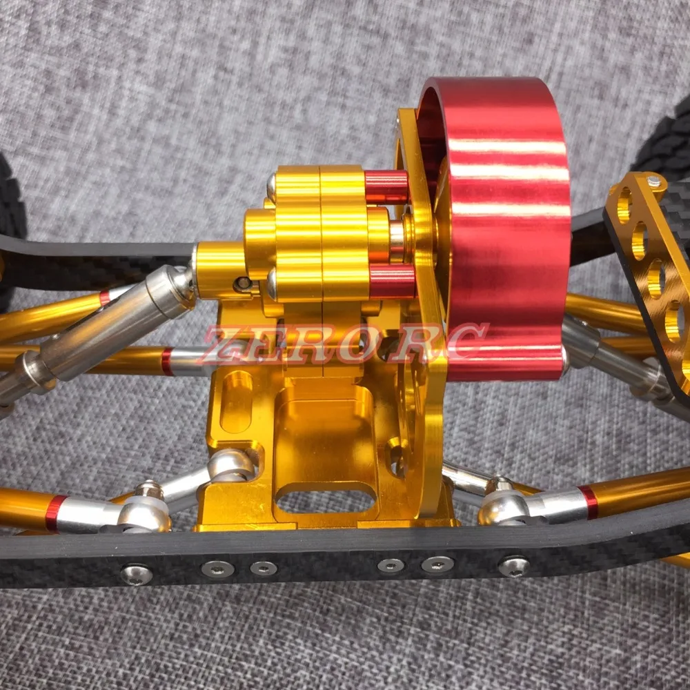 RC 1/10 Axial SCX10 AX10 CNC сборная Центральная коробка передач Tranny (Золотая) с твердой