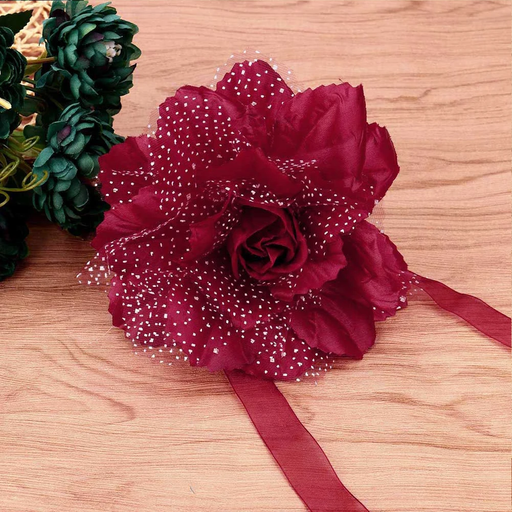 Лучший 13 см большой цветок пиона зажим для занавески на завязки проверочный