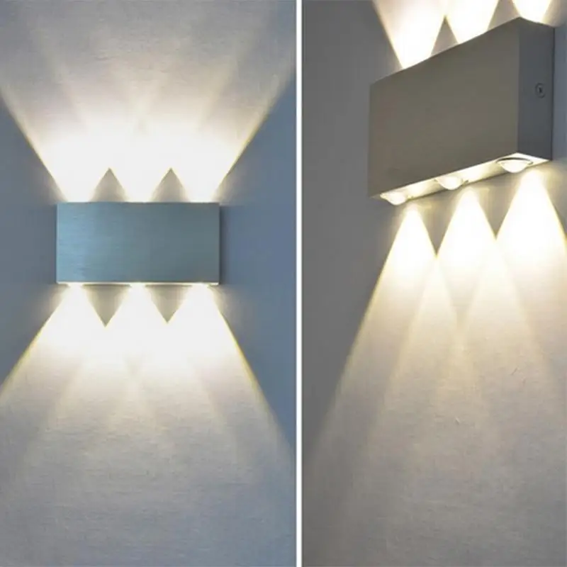 1 шт. светодиодный настенный светильник 6 Вт прямоугольный алюминиевый