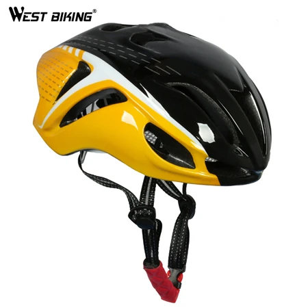 Black Yellow WEST BIKING велосипедный шлем прибытие бренд Профессиональный велосипедный шлем Capacete Ciclismo EPS+ PC 10 цветов велосипедный шлем - Цвет: Black Yellow