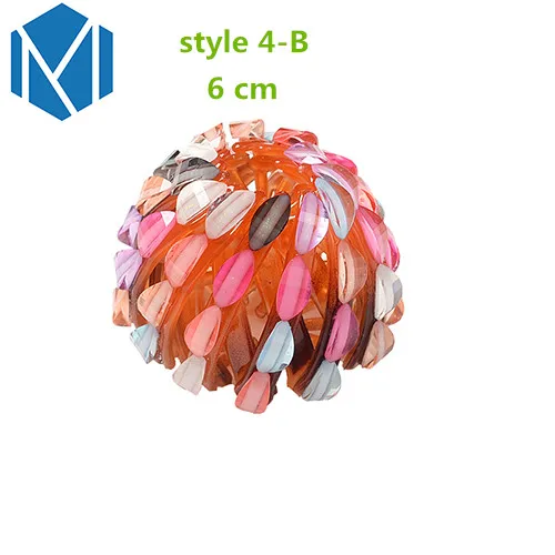 style 4-B M MISM жемчужные стразы, цветные бутоны для волос, заколки для волос, заколки для волос, аксессуары и клипсы для волос для женщин и девушек, ободок - Цвет: style 4-B