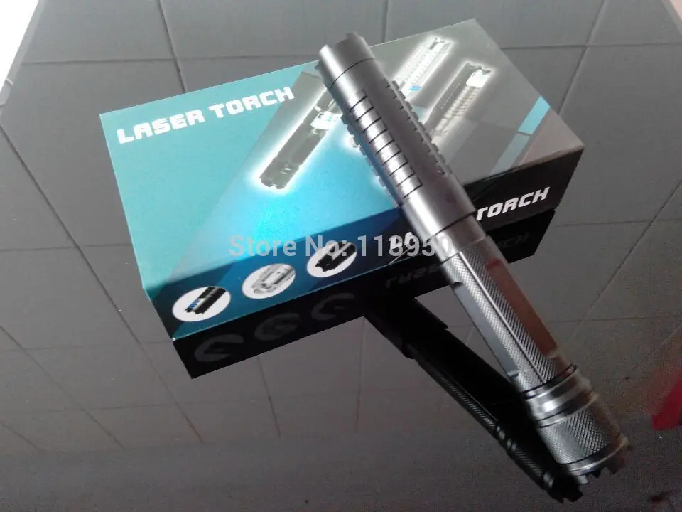 NEW!high power blue Laser Pointers 50000mw 450nm with 5pcs head adjustable light cigarettes and match free shipping |