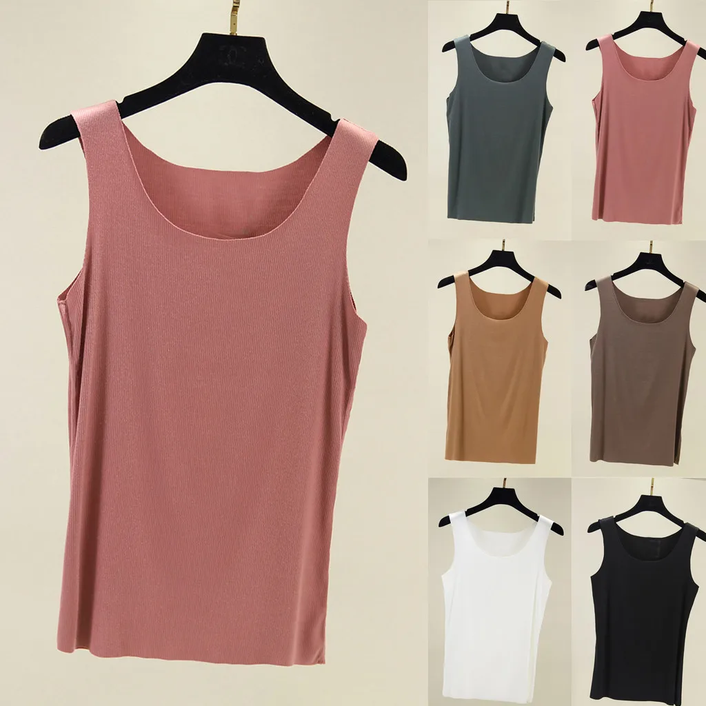 Женское платье без рукавов Повседневные однотонные узкие полосатые бесшовные