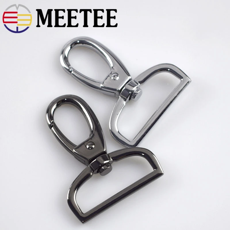 2 шт. Meetee 38 мм металлическая пряжка для сумки багажные застежки Поворотный замок