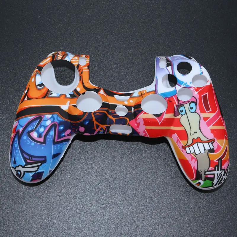 YuXi Камуфляжный силиконовый гелевый резиновый мягкий чехол для Dualshock 4 Playstation 4 PS4 Pro Slim контроллер - Цвет: No.5