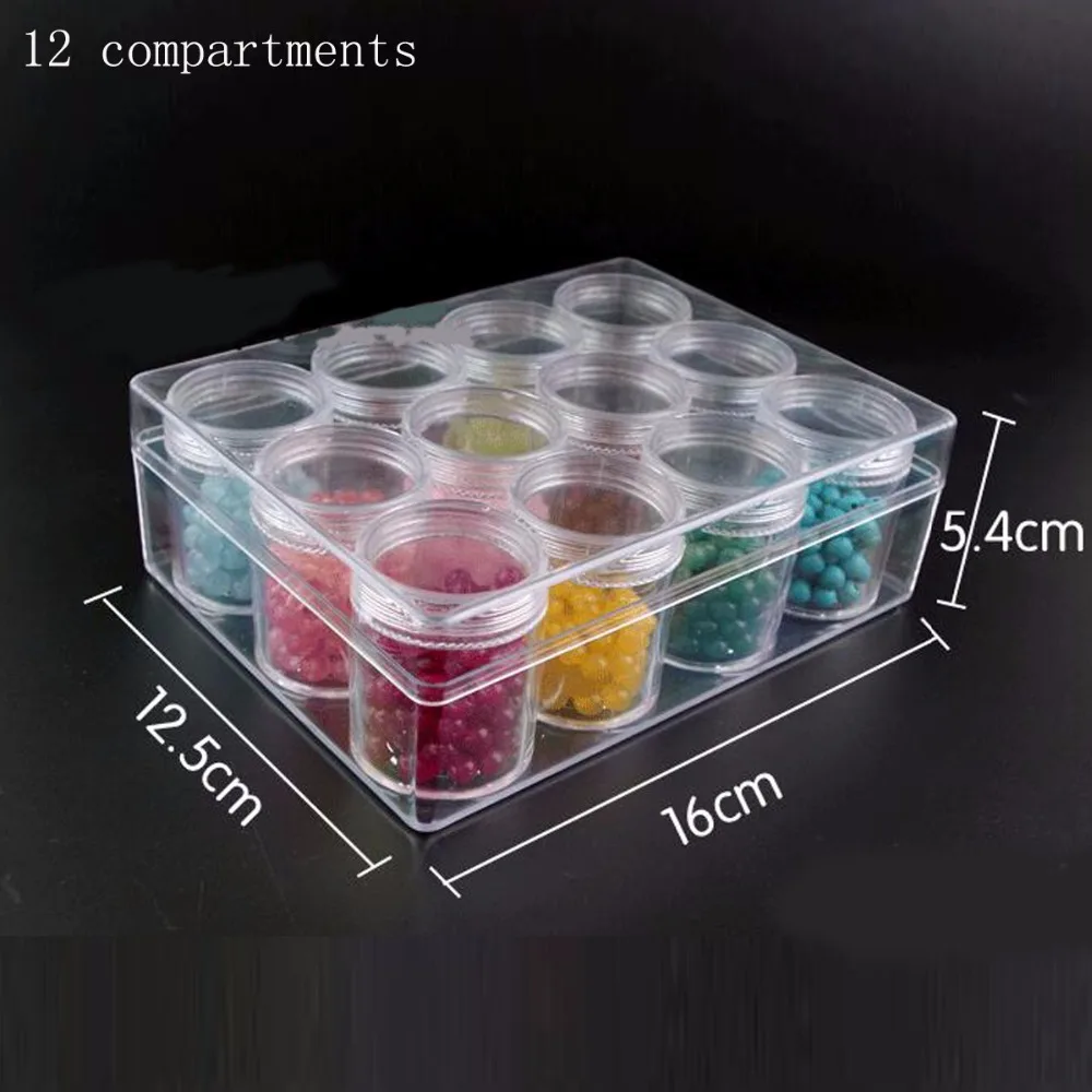 Новинка 2017 контейнеры для хранения бусин прозрачная пластиковая коробка