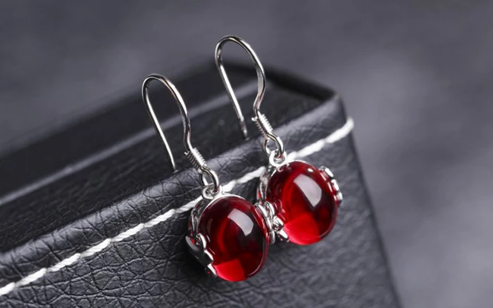 Комплект из колье и серёг серебра 925 пробы | Украшения аксессуары