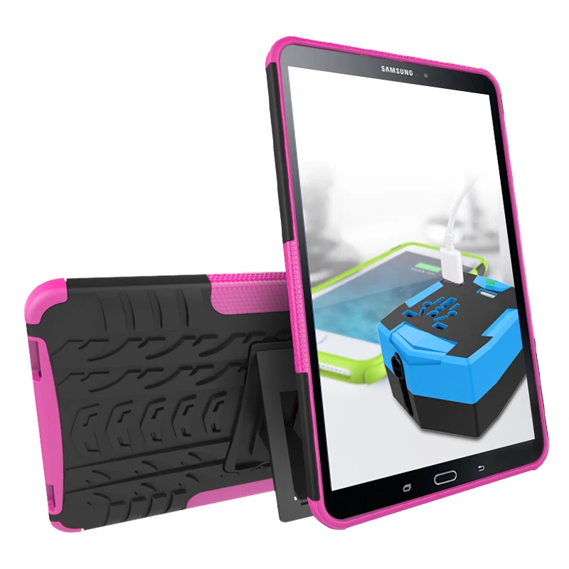 Жесткий ПК+ Мягкий ТПУ защитный чехол для планшета samsung Galaxy Tab A A6 10,1 дюйма T585 T580 SM-T580 T580N защитный чехол+ ручка
