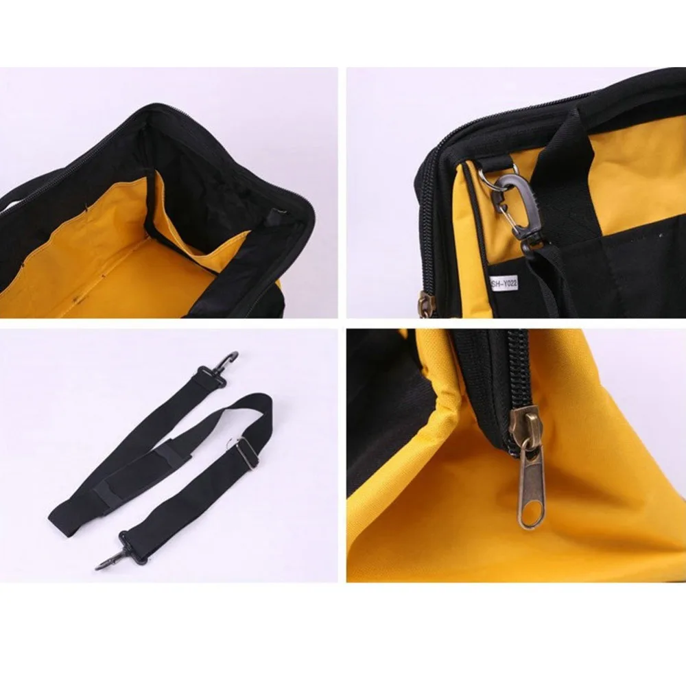 

AUMOHALL Best Soft Sided Tool Bag Wide Mouth Ultra-Rigid Base Tool Storage and Tool Organizer