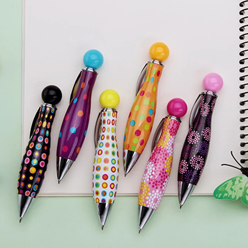 (24 шт./лот) 2016 новинка креативная искусственная красочная точка Шариковая ручка