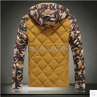 М-4xl 5xl мода цветок лоскутное белая утка вниз пальто куртки для человека куртка 2014
