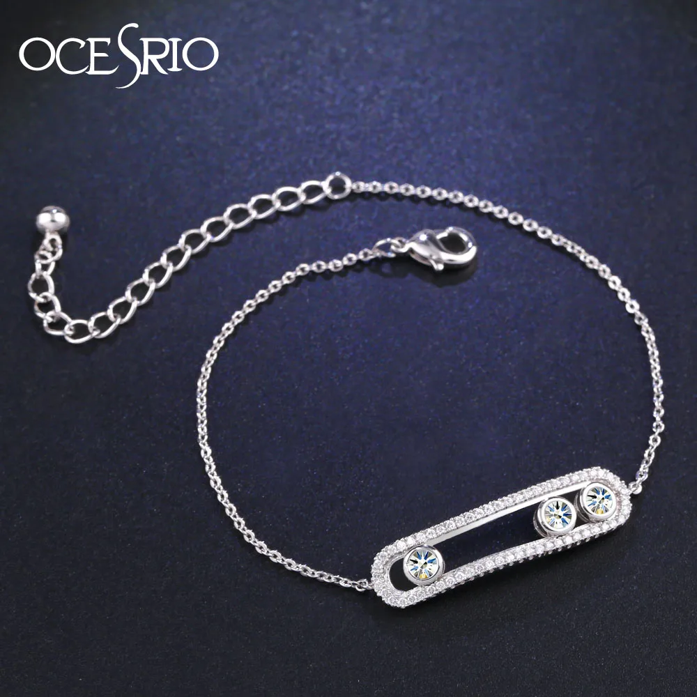 OCESRIO высококачественные браслеты с австрийскими кристаллами для женщин