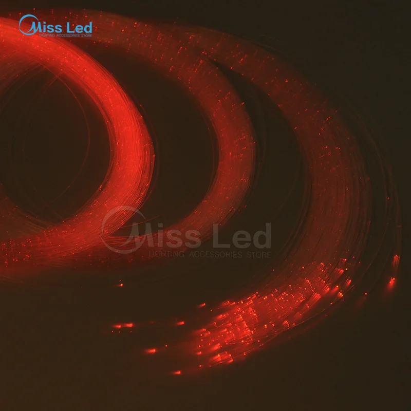 Оптовая продажа 350 м/рулон 2 мм Диаметр сверкающая вспышка ПММА LED