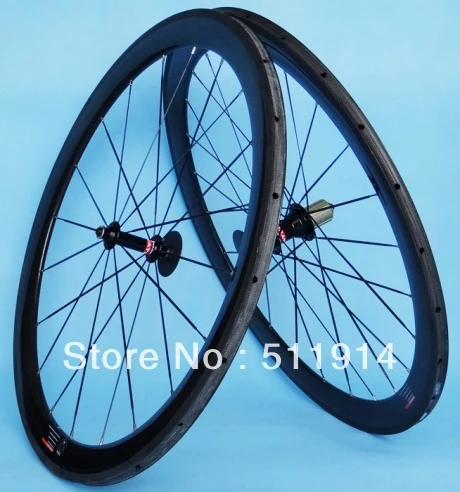Полный углеродный комплект колес для шоссейного велосипеда 700C 50 мм ступицы NOVATEC